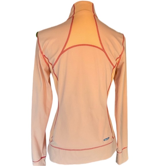 North Face Women’s Medium Peach Orange Zip-up Athletic Jacket - Picture 2 of 15